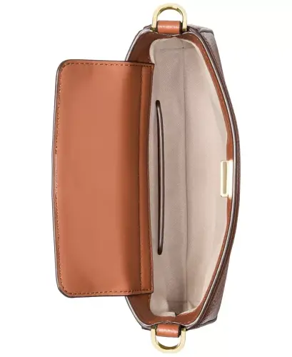 Michael Kors Bryant Small Leather Convertible Crossbody - Luggage - 3