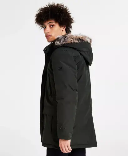 Michael Kors erkaklar uchun kapushonli bib snorkel parka, Modazone uchun yaratilgan - MICHAEL KORS (1)