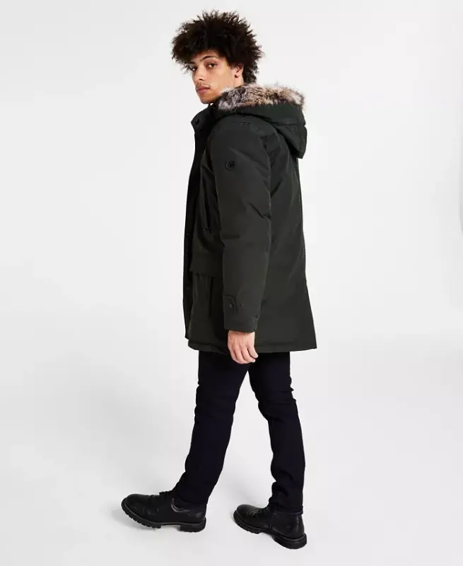 Michael Kors erkaklar uchun kapushonli bib snorkel parka, Modazone uchun yaratilgan - 3