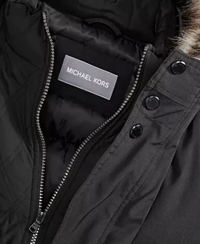 Michael Kors erkaklar uchun kapüşonli bib Snorkel Parka, Modazone uchun yaratilgan - 6