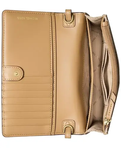 Michael Kors Jet Set Mini Logo Nylon Crossbody - Burnt Khaki - 3