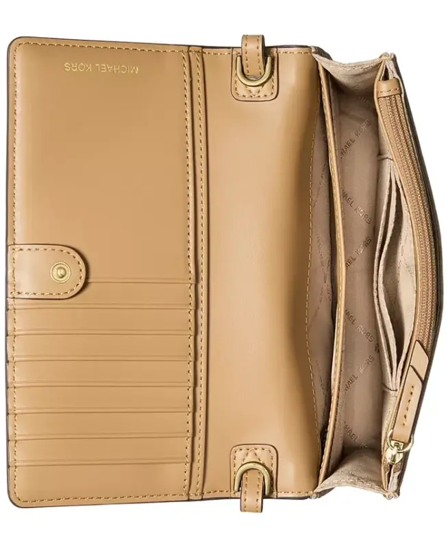 Michael Kors Jet Set Mini Logo Nylon Crossbody - Burnt Khaki - 3