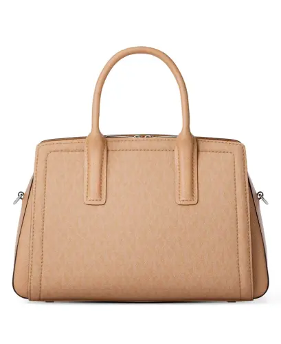 Michael Kors Laila Kichik Imzo Logoli Satchel Sumkasi - Yer yong'oq rangli - MICHAEL KORS (1)