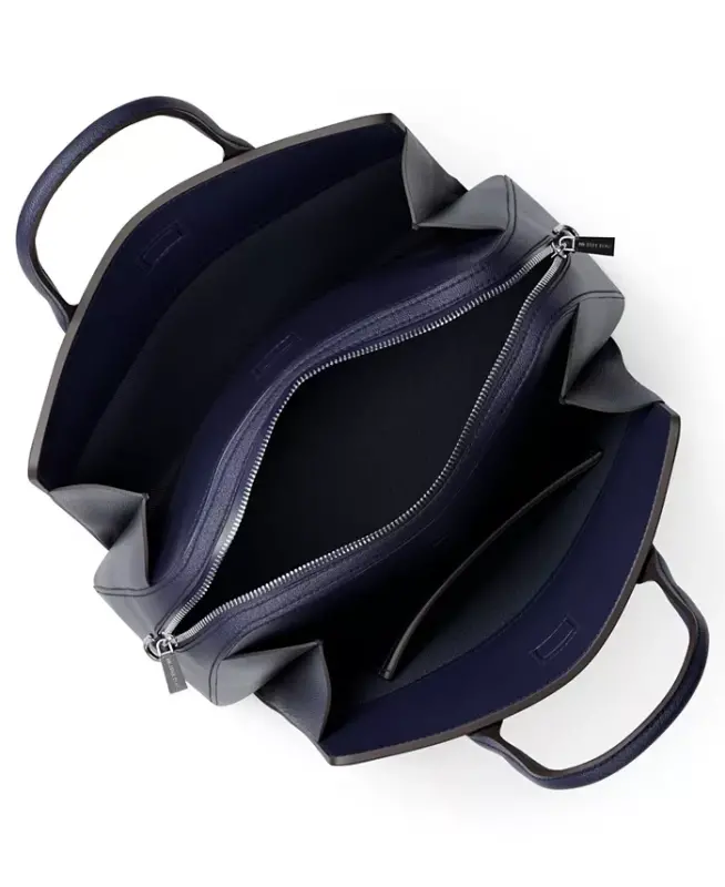 Michael Kors Laila Medium Leather Satchel Bag - Dress Blues - 4