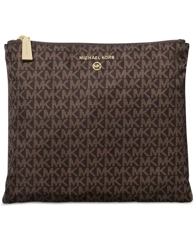 Michael Kors Logo Jet Set Travel Large Packable Nylon Tote - Brown/acorn - 3