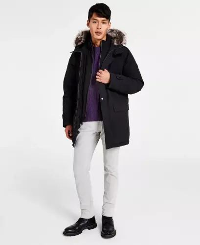 Michael Kors Men's Hooded Bib Snorkel Parka, Created for Modazone - MICHAEL KORS (1)