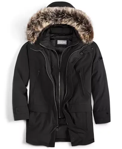 Michael Kors Men's Hooded Bib Snorkel Parka, Created for Modazone - 5