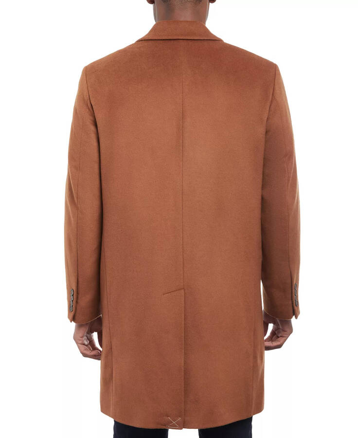 Michael Kors Men's Madison Wool Blend Modern-Fit Overcoat Brown - 2