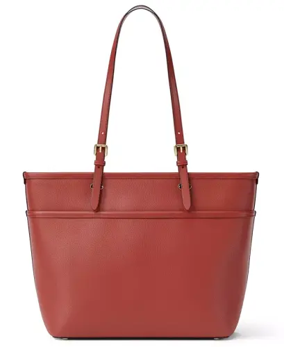 Michael Kors Winston Large Leather Zip-Top Tote Bag - Crimson - MICHAEL KORS (1)