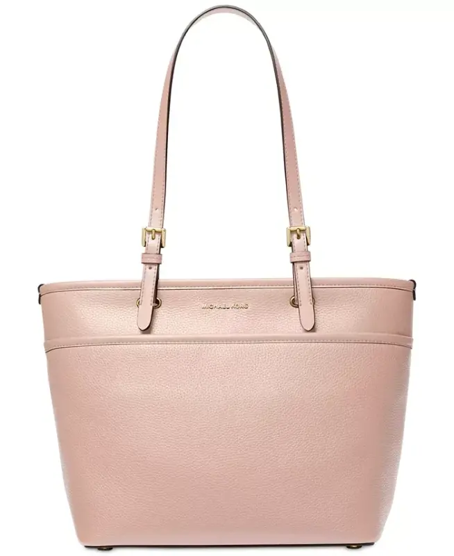 Michael Kors Winston Large Leather Zip-Top Tote Bag - Soft Pink - MICHAEL KORS