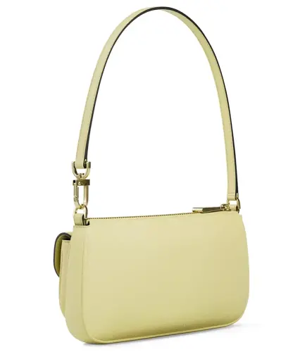 Michael Kors Zoe Small Leather Convertible Slim Shoulder Bag - Lemon - 3