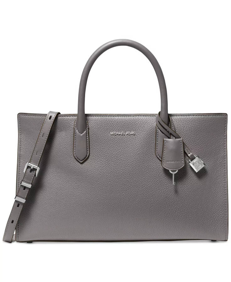 MICHAEL Scarlett Medium East West Leather Satchel Slate - 1