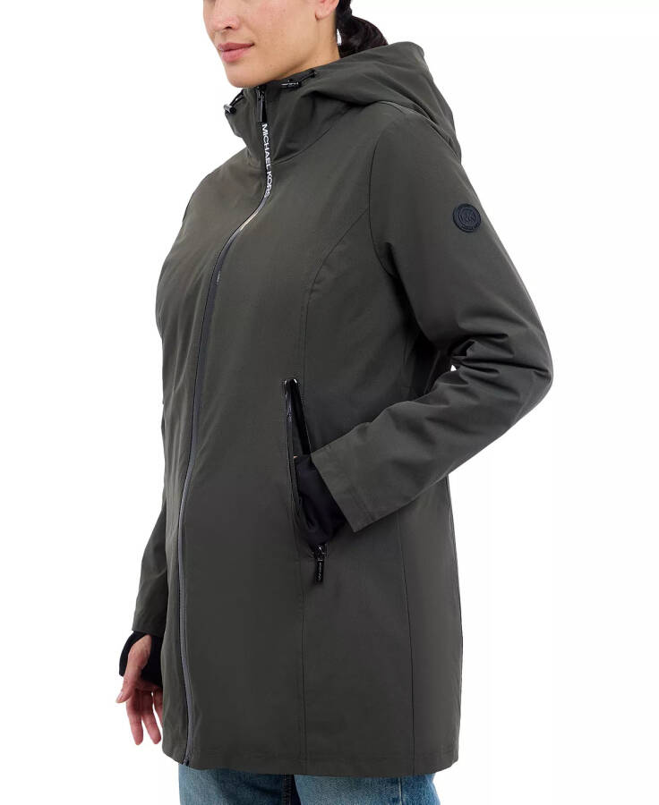 MICHAEL Women's Hooded Softshell Coat Olive - 3