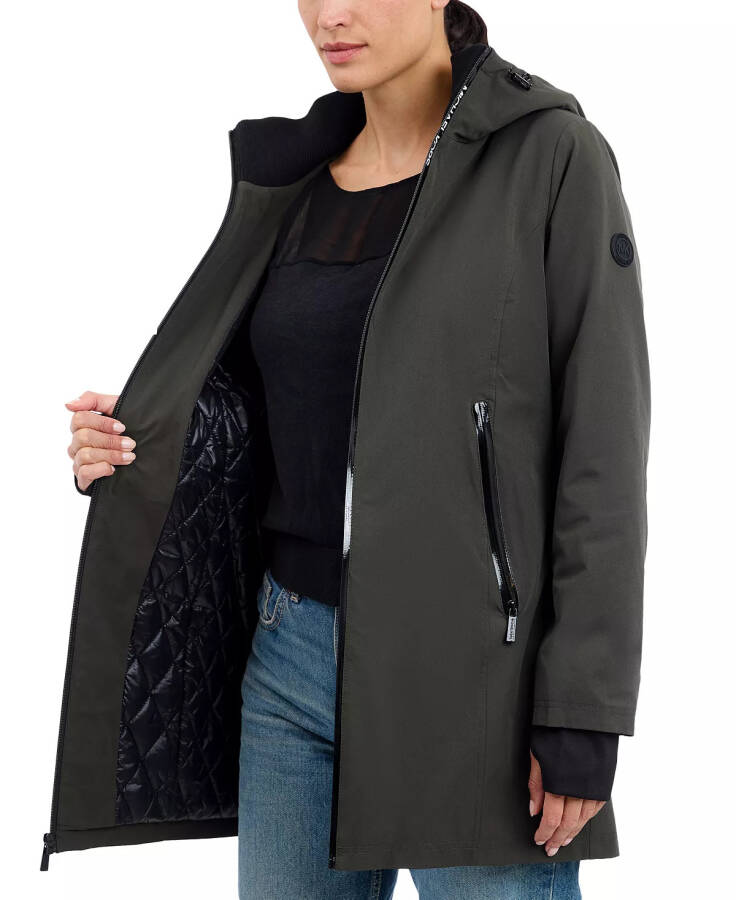 MICHAEL Women's Hooded Softshell Coat Olive - 4