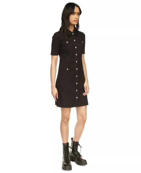 MICHAEL Women's Pocket Short Dress Black - 4