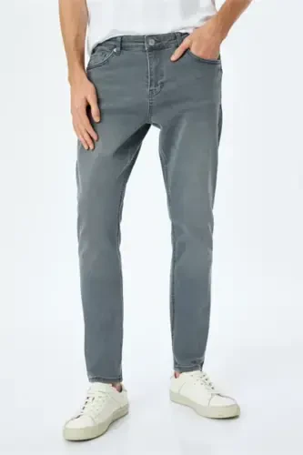 Mıcheal Skinny Gray Men's Jean Pants 5sam40051ıd - 1