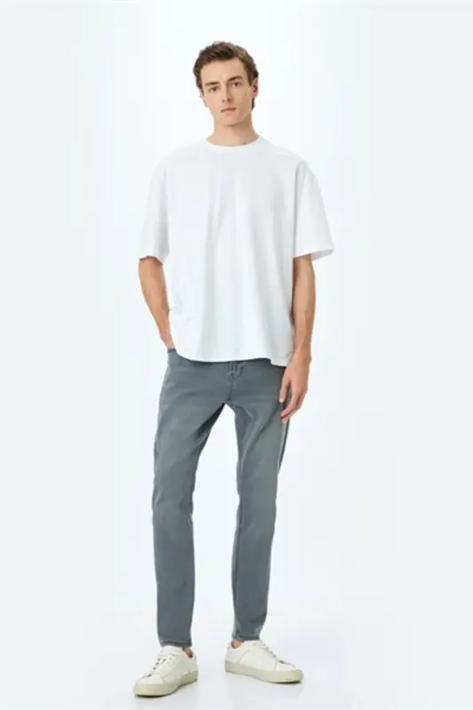 Mıcheal Skinny Gray Men's Jean Pants 5sam40051ıd - 2