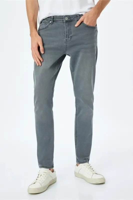 Mıcheal Skinny Kulrang Erkak Jean Shim 5sam40051ıd - 1