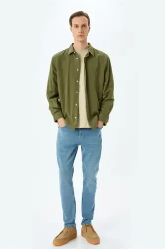 Mıcheal Skinny Ochik Indigo Erkak Jean Shim 5sa - 4