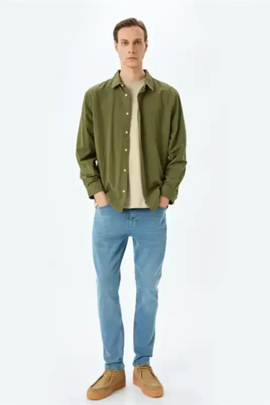 Mıcheal Skinny Ochik Indigo Erkak Jean Shim 5sa - 4