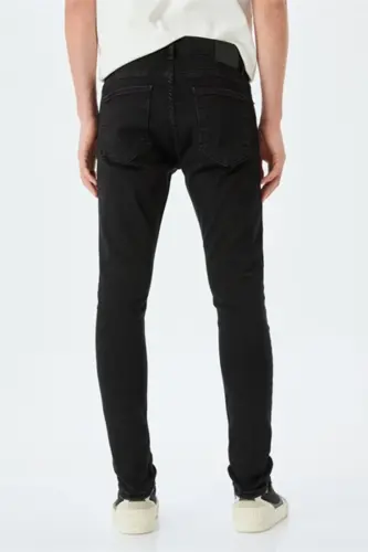 Mıcheal Skinny Qora Erkaklar Jinsi Shim 5sam40043 - 4