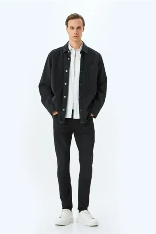 Mıcheal Skinny Сiyah Erkek Jean Pantolon 5sam40043 - 1