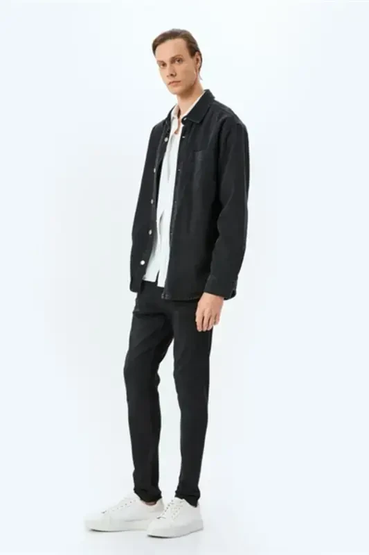 Mıcheal Skinny Сiyah Erkek Jean Pantolon 5sam40043 - 2