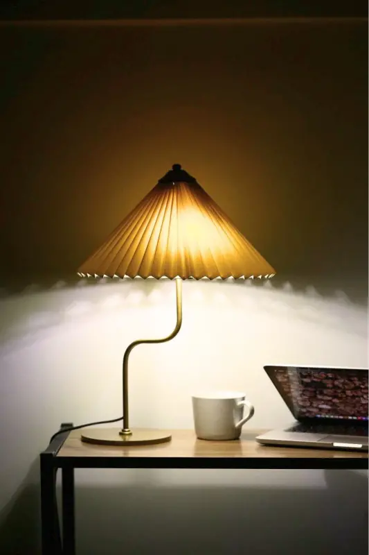 Michigan | Antique Matte Gold Metal Lampshade – Cream Crushed Fabric - Antique Matte Gold - Cream - 5