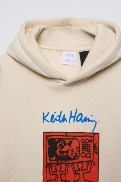 MICKEY MOUSE © DISNEY KEITH HARING ™ Hoodie Sweatshirt - Off White - 3