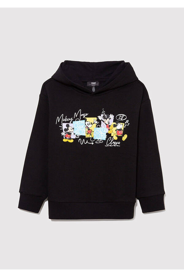 Mickey Mouse Printed Black Sweatshirt 6s10088-900 - 3