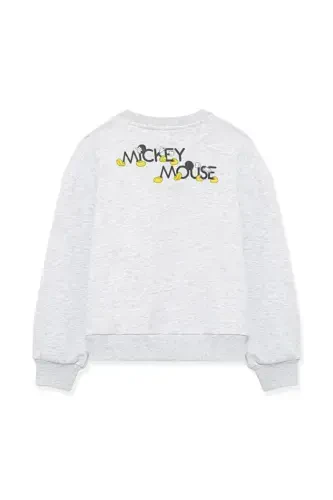 Mickey Mouse Printed Grey Sweatshirt - 4
