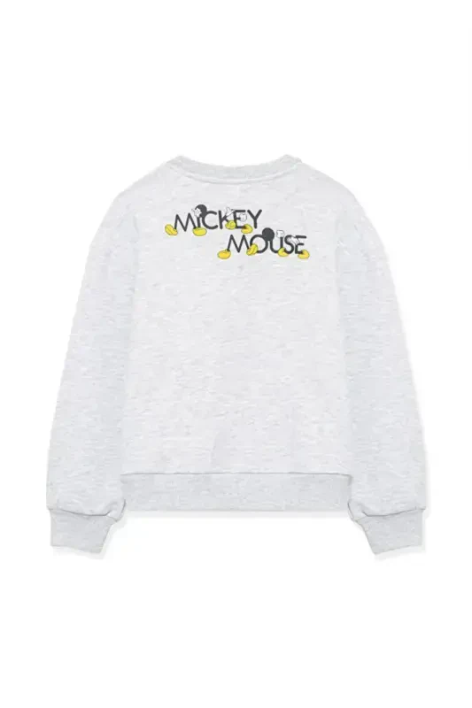 Mickey Mouse Printed Grey Sweatshirt - 4