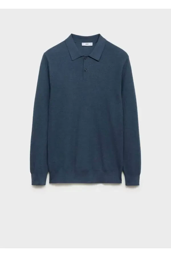 Micro-textured cotton pique polo shirt - 3