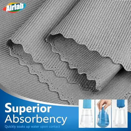 Microfiber Cleaning Cloth Glass Window Stainless Steel Mirror Polishling Rags Eyeglass Windshield Household Nano Sparkle Cloth Lint Free Cloth Cleaning Supplies Shiny Wipes, Pack of 8, 16