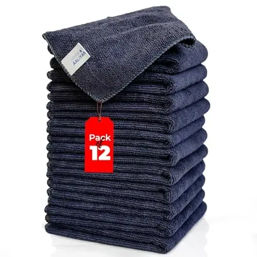 Microfiber Cleaning Cloth - Pack of 12 (12.5