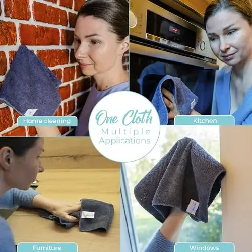 Microfiber Cleaning Cloth - Pack of 12 (12.5