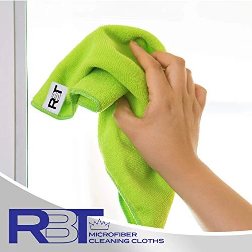 Microfiber Cleaning Cloths, 12 Pack Multi-Purpose Cleaning Towels, Lint Free Reusable Rags for Cleaning, Micro Fiber Wipe, Cloth for House, Kitchen, Glass - 3