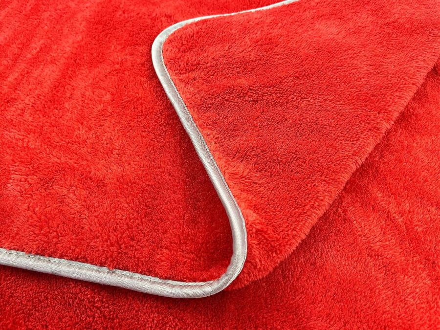 Microfiber Plush Car Drying Towel Cleaning Towels Super Absorbent Auto Detailing Towel 40x100cm Red - 2