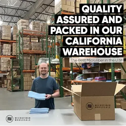 Microfiber tozalash matosi - 12 dona | Yaxshiroq sifatli universal sochiqlar | Uy, tozalash, chang, jilolash uchun a'lo | Yumshoq, yaxshi shimuvchi, bardoshli | Yuzlab marta yuving | Pushti binafsha ko'k - 3