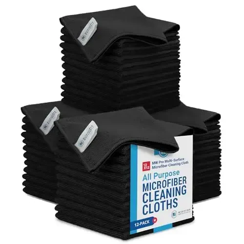 Microfiber Wholesale Cleaning Cloths (48 Pack) | Size 12