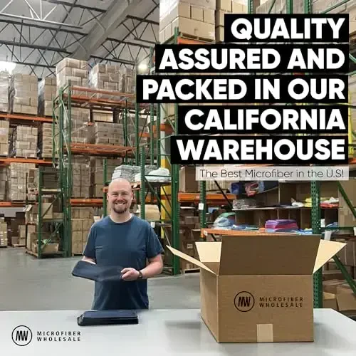 Microfiber Wholesale Cleaning Cloths (48 Pack) | Size 12