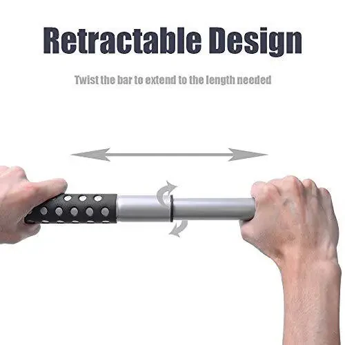 MICTUNING Car Clothes Hanger Bar Expandable 36 to 65 inches Retractable Vehicle Cloth Rack Hanger Rod for Car Truck RV SUV Road Travel - Coat Hanger Hold up to 60lbs - 3