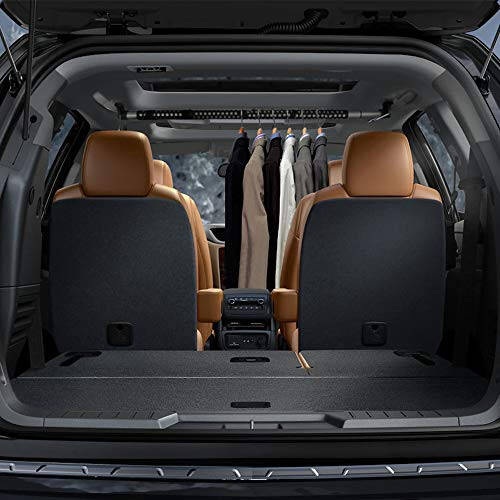 MICTUNING Avtomobil Kiyim Ilgichi Panjarasi 36 dan 65 dyuymgacha kengaytiruvchi Tortiladigan Transport vositasi Mato Rafti Ilgichi novda Avtomobil yuk mashinasi RV SUV Yo'l sayohati uchun - Palto Ilgichi 60 funtgacha ko'taradi - 7