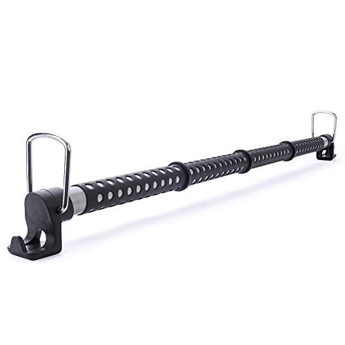 MICTUNING Car Clothes Hanger Bar Expandable 36 to 65 inches Retractable Vehicle Cloth Rack Hanger Rod for Car Truck RV SUV Road Travel - Coat Hanger Hold up to 60lbs - MICTUNING