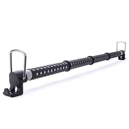 MICTUNING Car Clothes Hanger Bar Expandable 36 to 65 inches Retractable Vehicle Cloth Rack Hanger Rod for Car Truck RV SUV Road Travel - Coat Hanger Hold up to 60lbs - 1