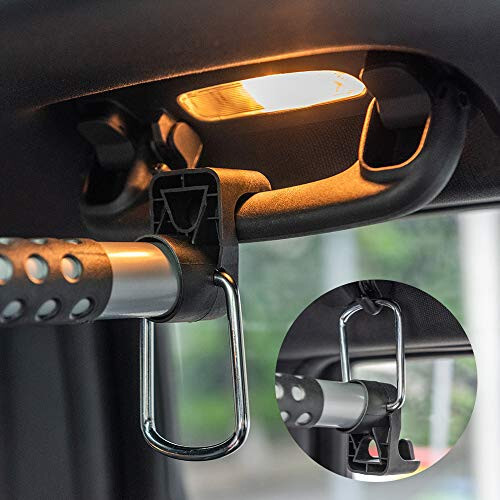 MICTUNING Car Clothes Hanger Bar Expandable 36 to 65 inches Retractable Vehicle Cloth Rack Hanger Rod for Car Truck RV SUV Road Travel - Coat Hanger Hold up to 60lbs - 6