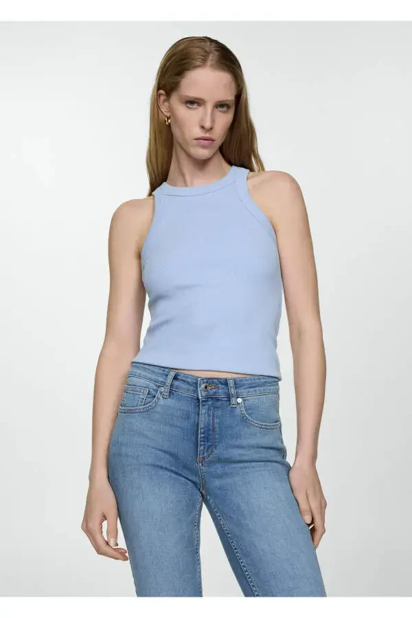 Mid Denim Color Women Jeans 67104401 - 1