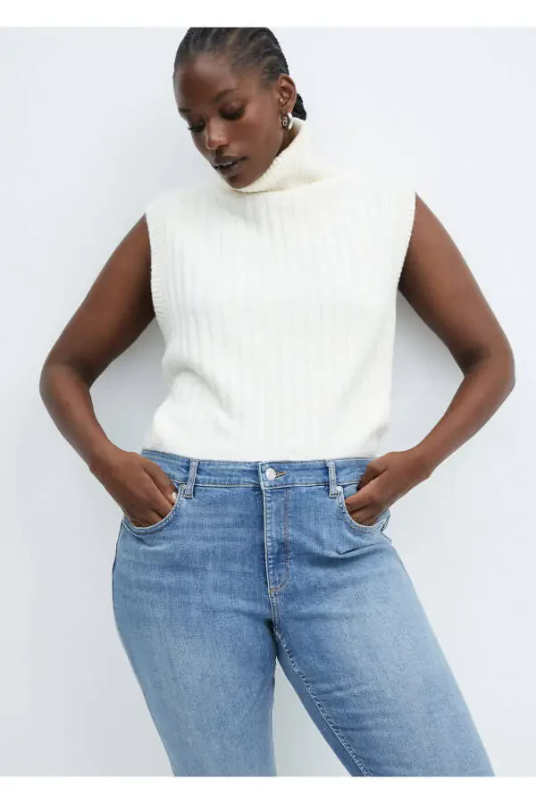 Mid Denim Color Women Jeans 67104401 - 2