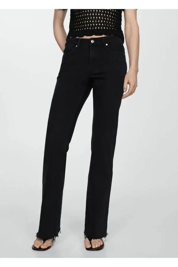 Mid-rise flare jeans - 1
