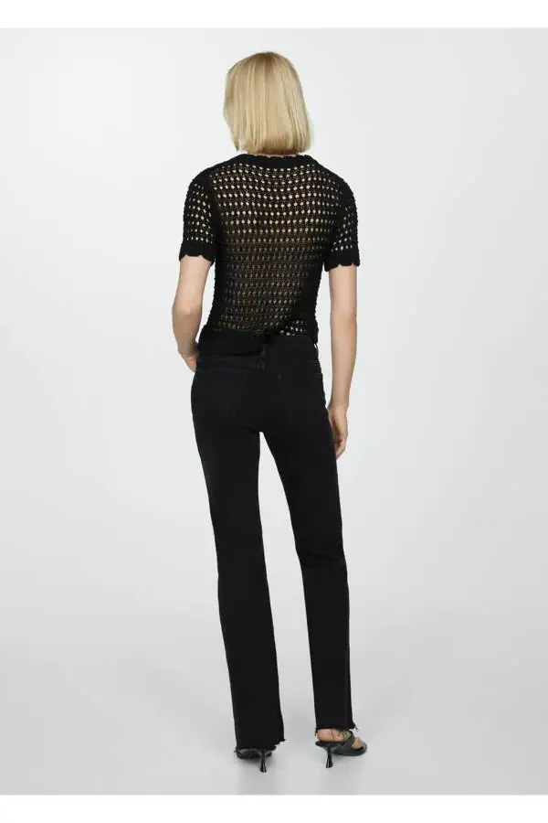 Mid-rise flare jeans - 4